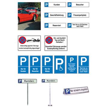 Aluminijski znak za parkiralište i za zabranu zaustavljanja