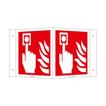 Dojavljivač požara (ručni) - kutna natpisna ploča