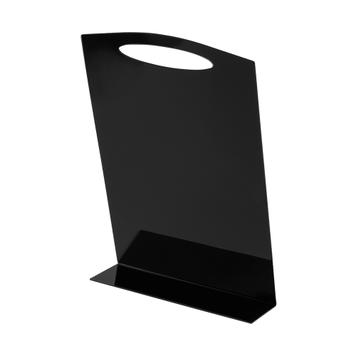 L-stalak s otvorom, uspravna crna ploča formata A5