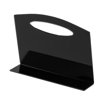 L-stalak s otvorom, polegn. crna ploča formata A7